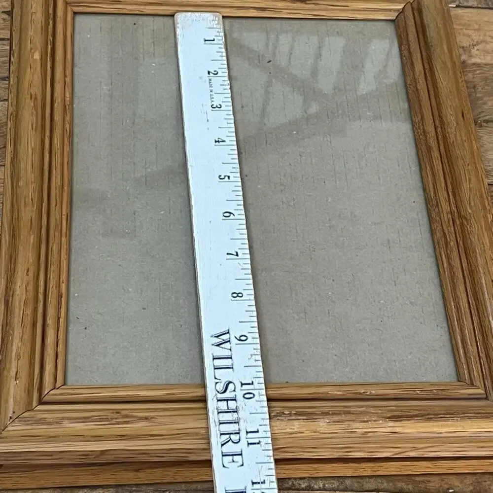 Vintage Wooden Rectangle Picture Frames Set of Two 8 x 10 in Classic Wood Grain